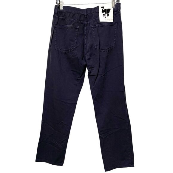 SR vs SANDRINE ROSE Blue Cotton Flax Chino Pants 29 - Picture 4 of 7